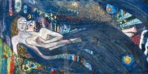 Mermaid painting. Fine art print 
