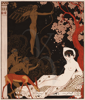 La Belle Helene by Georges Barbier. Deco erotic fine art print