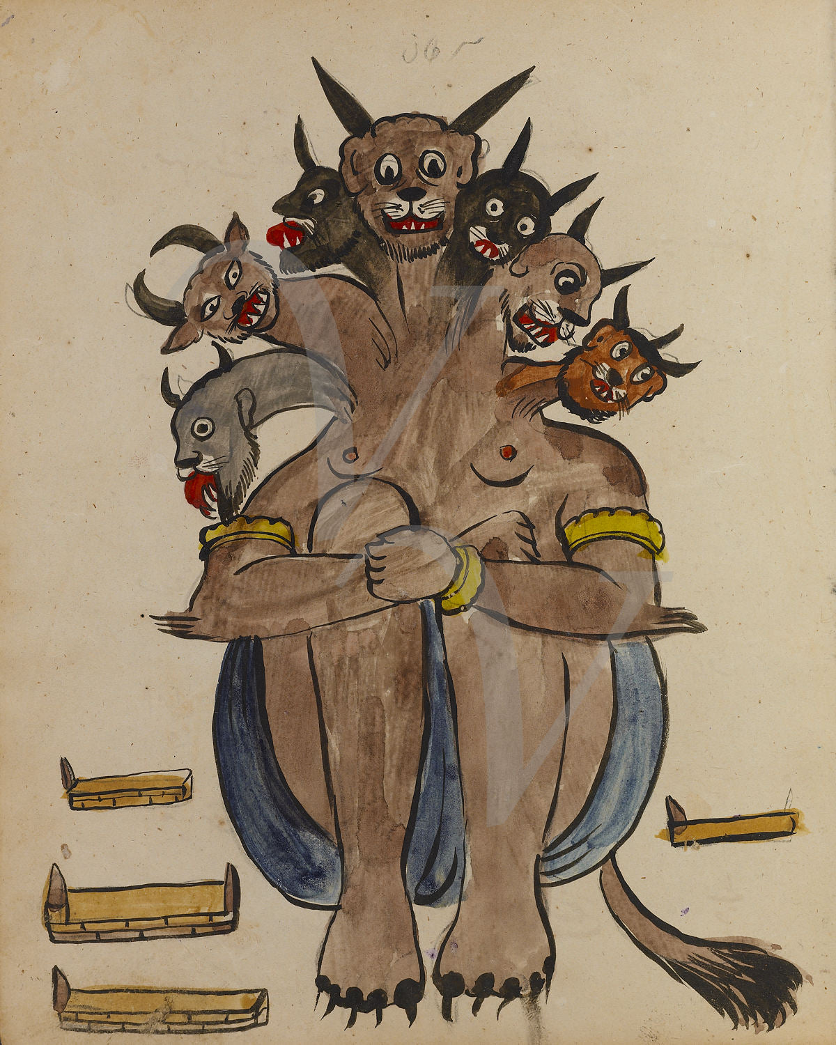 Persian Demon. Fine Art Print - Opium of the Poets
