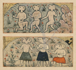 Strange two headed creatures, from the Wonders of Creation by Qazwīnī