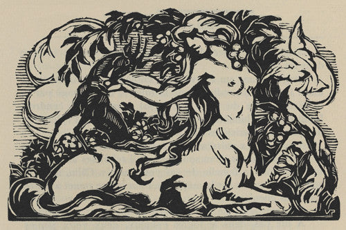 Vintage artwork of a Centauride. Mythological female centaur