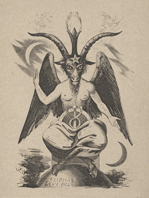 Baphomet. Occult illustration of the Sabbatic Goat by Eliphas Levi