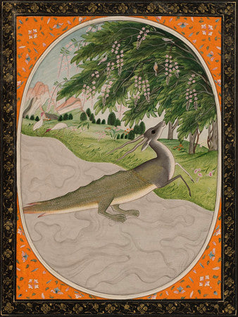 Indian painting representing the astrological sign of Capricorn