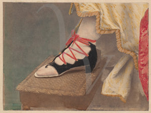 Victorian Shoe. Antique photograph. Fine Art Print