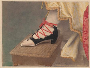 Victorian Shoe. Antique footwear fashion photograph. Fine Art Print