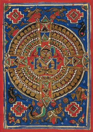 Painting of Mahavira, founder of the Jain religion. Fine art print