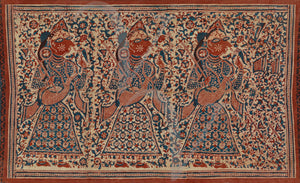 Jain Celestial Musicians, Indian textile painting 