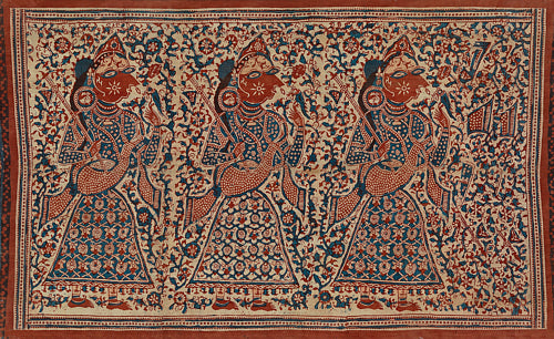 Jain Celestial Musicians, Indian textile painting