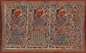 Jain Celestial Musicians, Indian textile painting