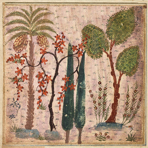 Exotic Persian garden painting