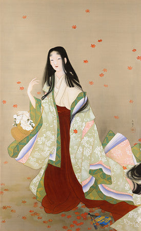 Woman with a Flower Basket by Uemura Shōen﻿