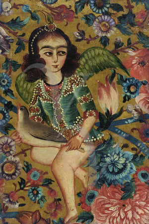 Persian painting of an angel. Iranian art. Fine art print