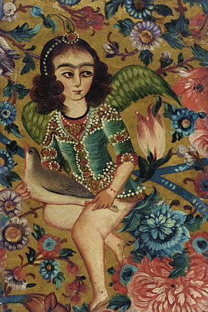 Persian painting of an angel. Iranian art. Fine art print