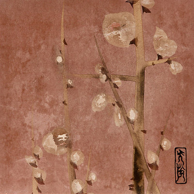 Japanese plum blossoms fine art print 