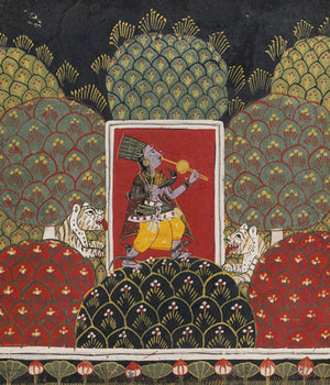Asavari Ragini. Indian Ragamala painting. Fine art print