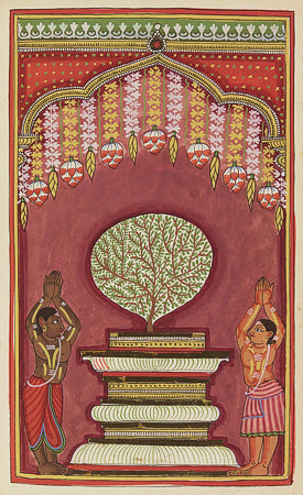 Hindu Deities. Indian Painting. Tamil. Fine Art Print 