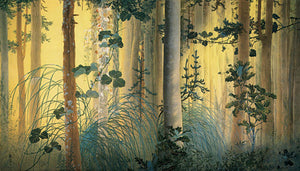 Japanese forest painting. Fine art print