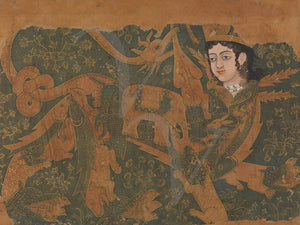 Indian painting of a mythical Buraq. Deccan. Golconda. Fine art print