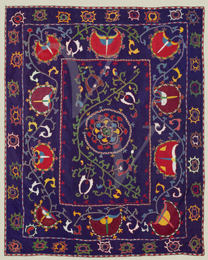 Suzani Textile Design. Uzbekistan. Fine Art Print