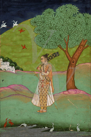 Idian female Ragamala painting. Fine art print