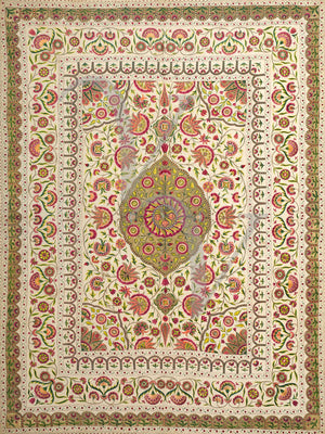 Indian Floral Textile Design. Fine art print 