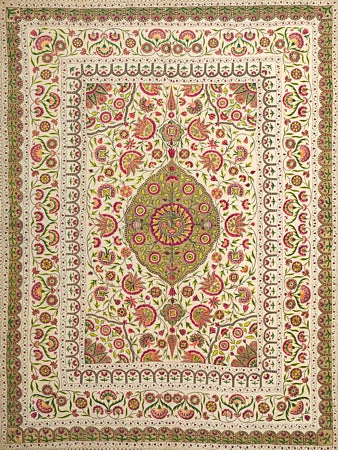 Indian Floral Textile Design. Fine art print 