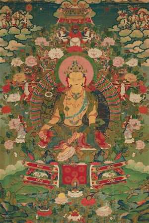 Seated Bodhisattva Avalokitesvara. Tibet. Buddhism. Fine art print