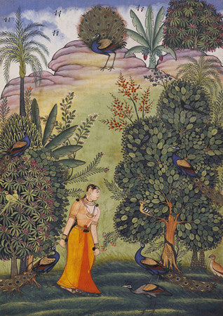 Kakubha Ragini. Indian Ragamala painting. Fine art print