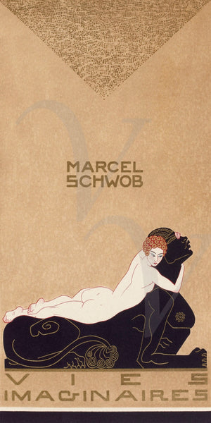 Imaginary Lives by Marcel Schwob. Georges Barbier. Art Deco. Fine art print