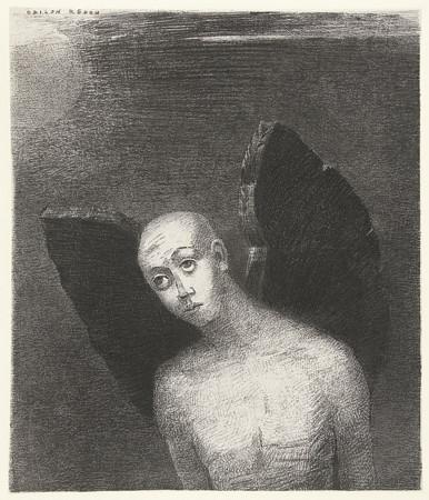Fallen Angel by Odilon Redon. Fine Art Print 