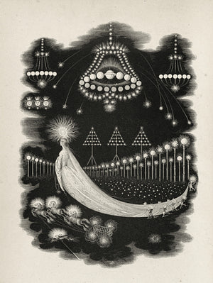 The Journeys of a Comet by J.J. Grandville. Fine art print