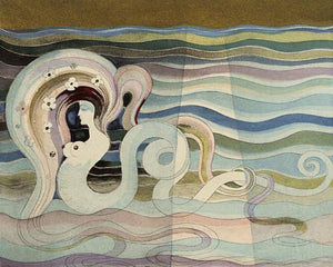 The Wave. Symbolist mermaid fine art print