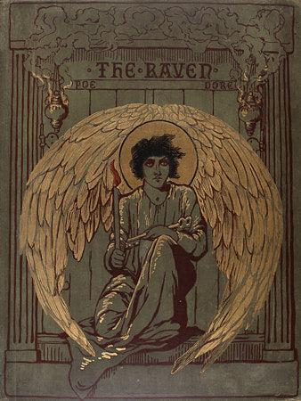 The Raven by Edgar Allan Poe The 1883 book cover of Edgar Allan Poe's classic poem.