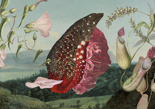 Mother Nature. Original collage. Mystical earth artwork