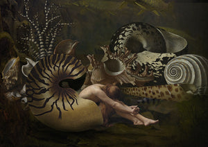 Siren of the Shells. Original Collage
