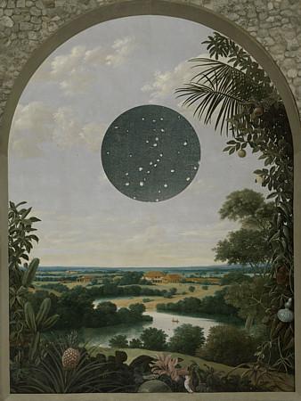 Another Planet. Surreal landscape collage. Celestial wall art. Fine art print 