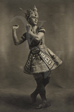 Photograph of Nijinsky, from the Ballet Russes production of Le Dieu Bleu. Fine art print