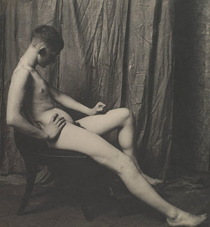 Photograph of a male nude, by photographer Thomas Eakins. Fine art print