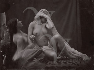 Vintage photography of female nudes by Oscar Gustav Rejlander. Fine art print 