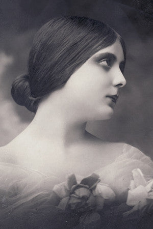 Dark Gothic female from an antique Victorian photograph. Fine art print