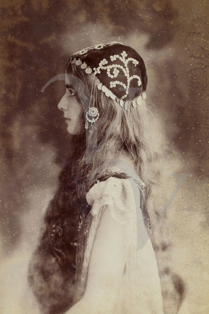 French dancer Cléo de Mérode. Vintage photograph. Fine art print