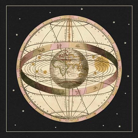 Cosmological Map. Antique Star Atlas. Fine Art Print